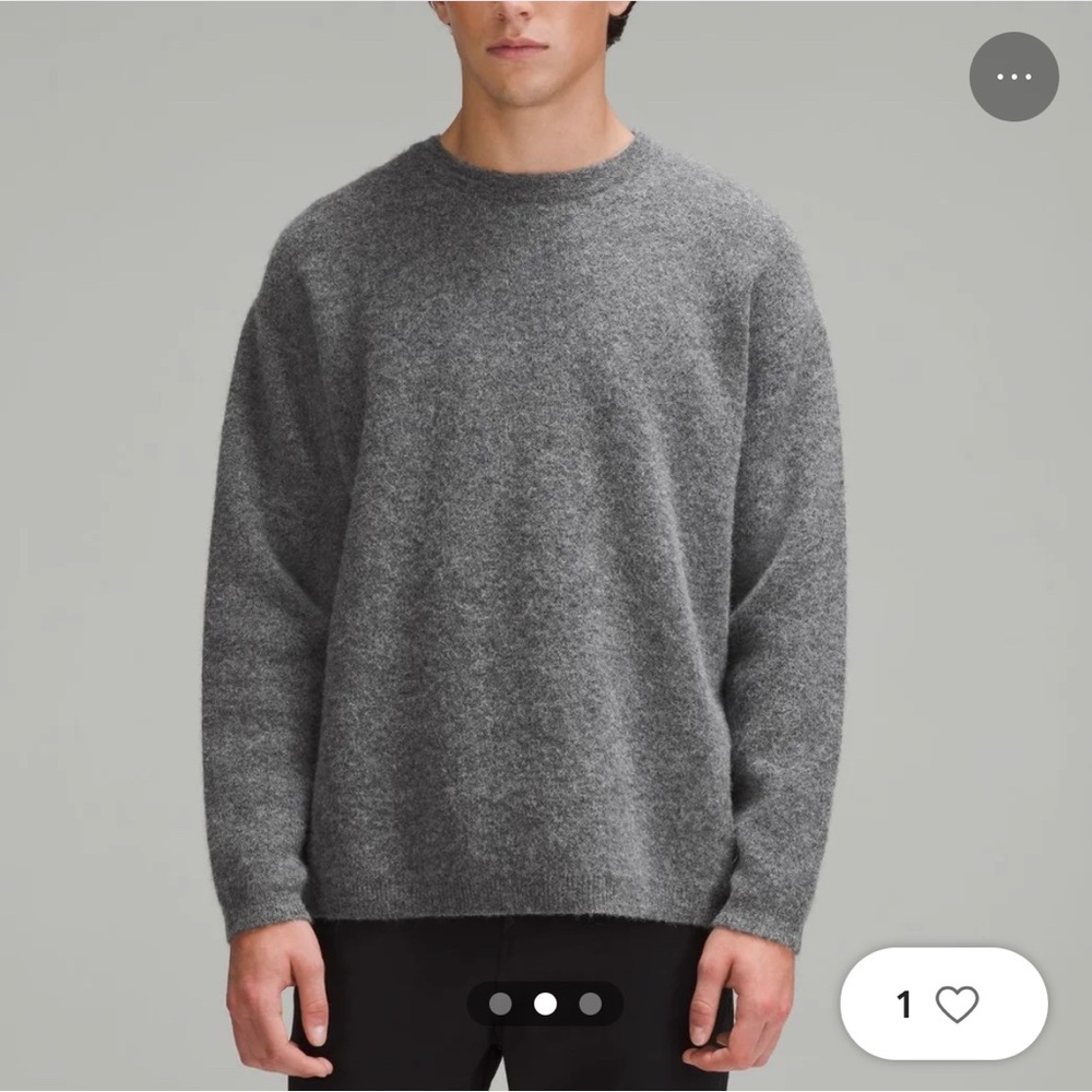 Men’s Lululemon Alpaca Wool-Blend Crewneck Sweater Size Medium